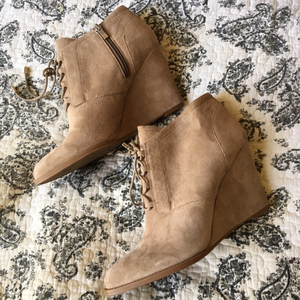 Franco Sarto Suede Booties